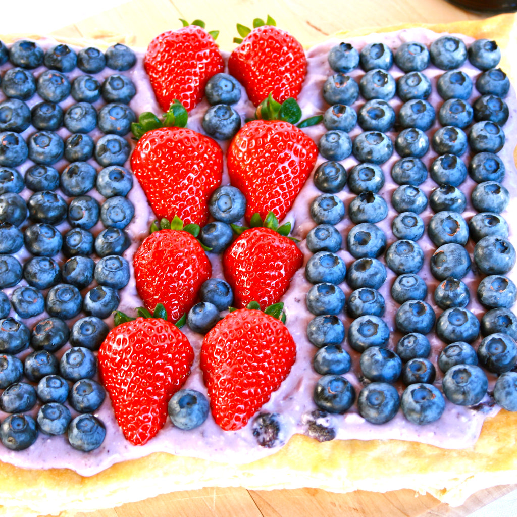 BERRY FLAG DESSERT (Strawberry Blueberry Jam)