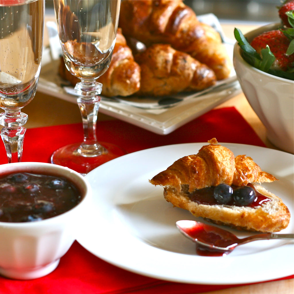CROISSANTS WITH BERRY JAM (Strawberry Blueberry Jam)