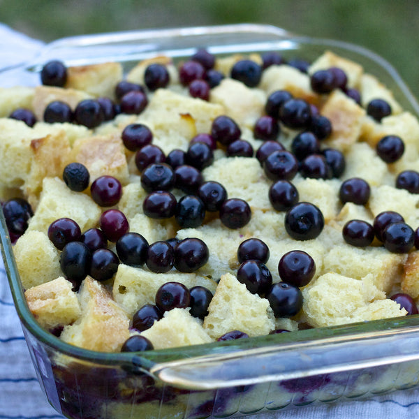 LEMONY BLUEBERRY BREAD PUDDING (Meyer Lemon Pear Marmalade) - Earth Vine