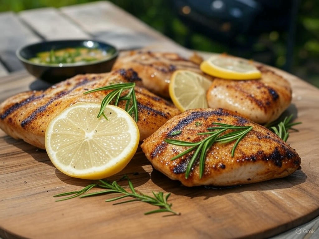 Lemon Rosemary Grilled Chicken with Lemon Rosemary Marinade & Dressing
