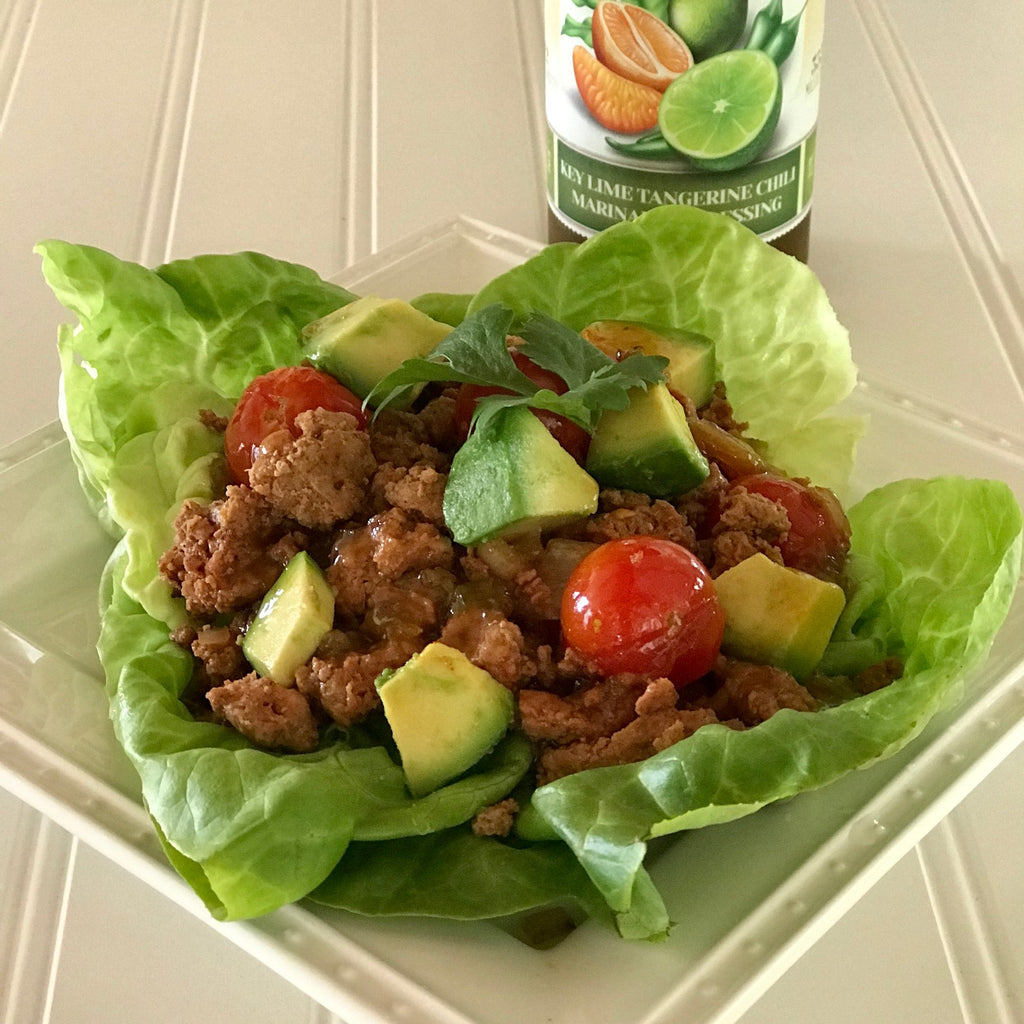 Chorizo Lettuce Protein Plate with Key Lime Tangerine Chili Marinade & Dressing