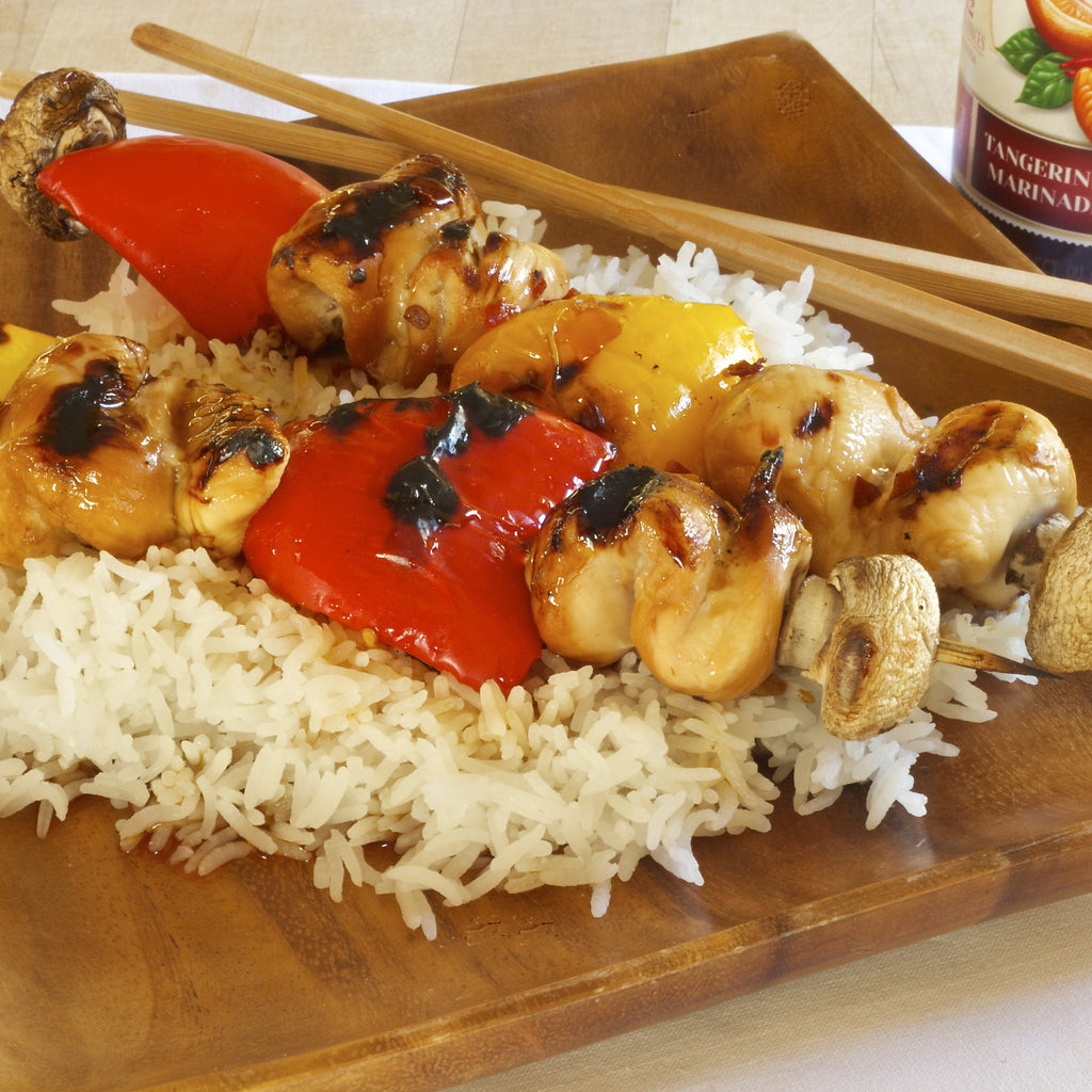 PONZU CHICKEN KABOBS (Tangerine Chili Ponzu Marinade & Dip)