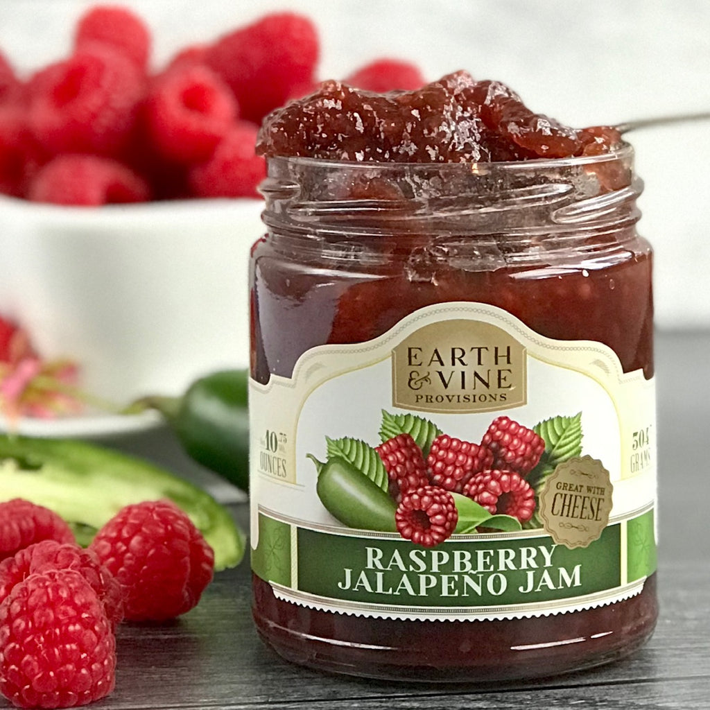 Jalepno Raspberry Jam Label RASPBERRY JALAPENO JAM – Earth Vine