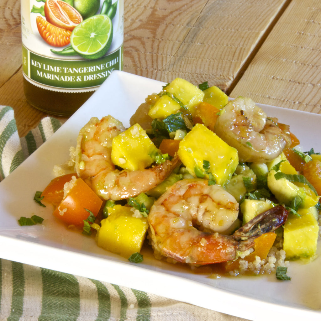 PRAWNS & MANGO (Key Lime Tangerine Chili Marinade & Dressing)