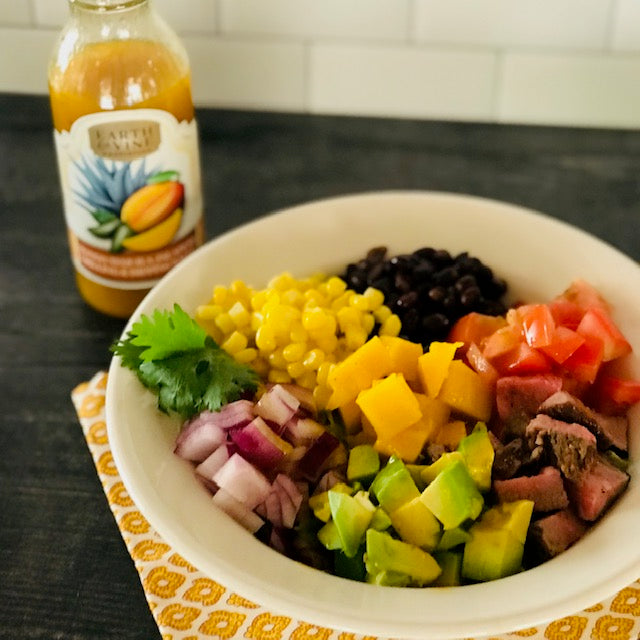 BURRITO BOWL with Mango Tequila Jalapeno Grilling & Dipping Sauce
